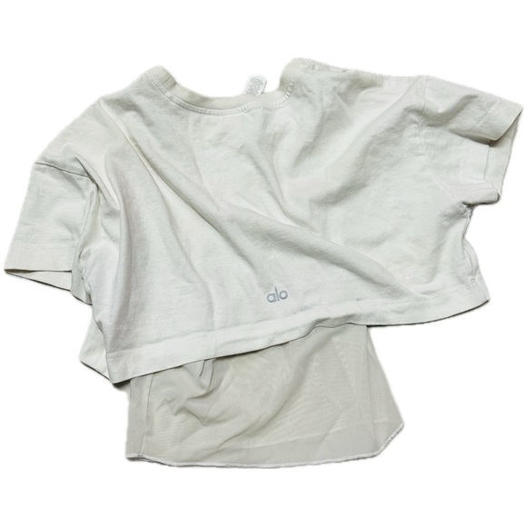 ALO Yoga Cropped Tee with Mesh XS - Picture 3 of 3